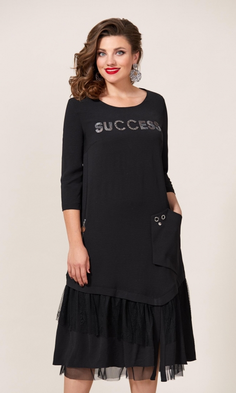 Платье Vittoria Queen 7623/1 черный размер 54-62 #1