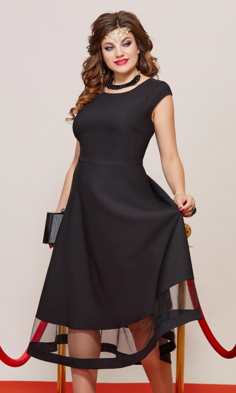 Вечернее платье Vittoria Queen 10373 черный размер 50-58 #2