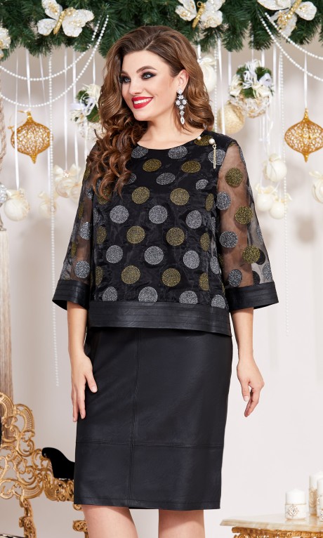 Вечернее платье Vittoria Queen 13053 чёрный размер 50-54 #1