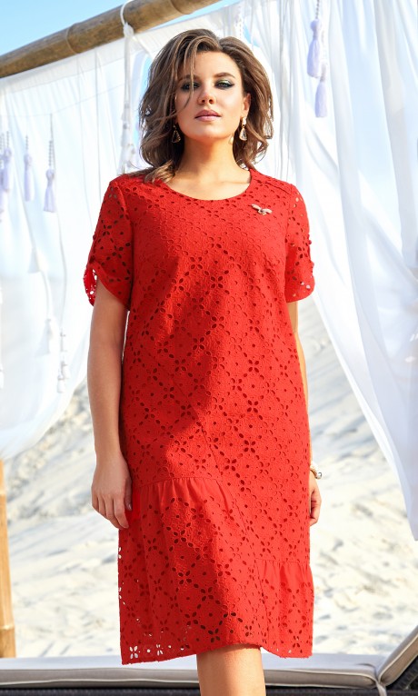 Платье Vittoria Queen 12503 красный размер 48-58 #2