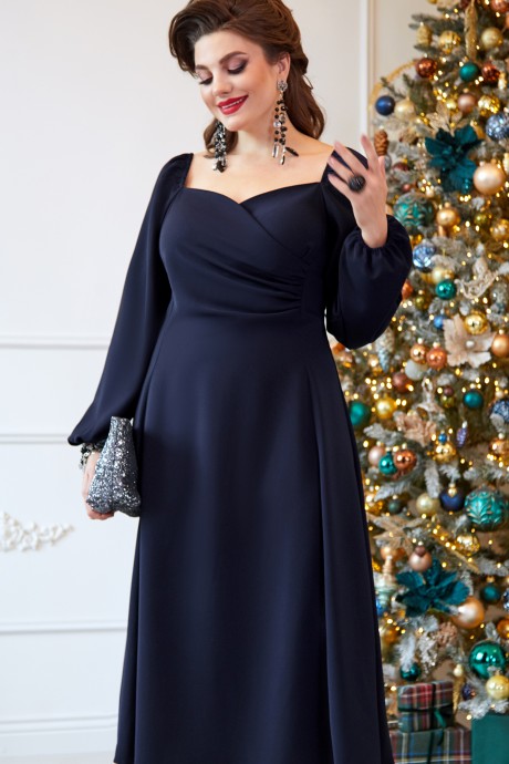 Вечернее платье Vittoria Queen 14943 синий размер 48-58 #1