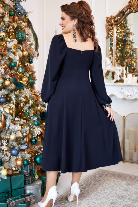 Вечернее платье Vittoria Queen 14943 синий размер 48-58 #3