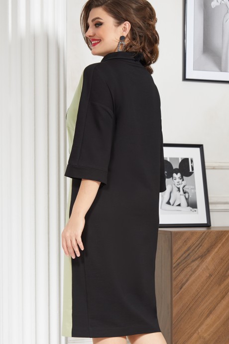 Платье Vittoria Queen 14113 /3  олива/черный размер 50-60 #2
