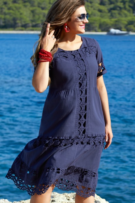Платье Vittoria Queen 15143 темно-синий размер 50-60 #1