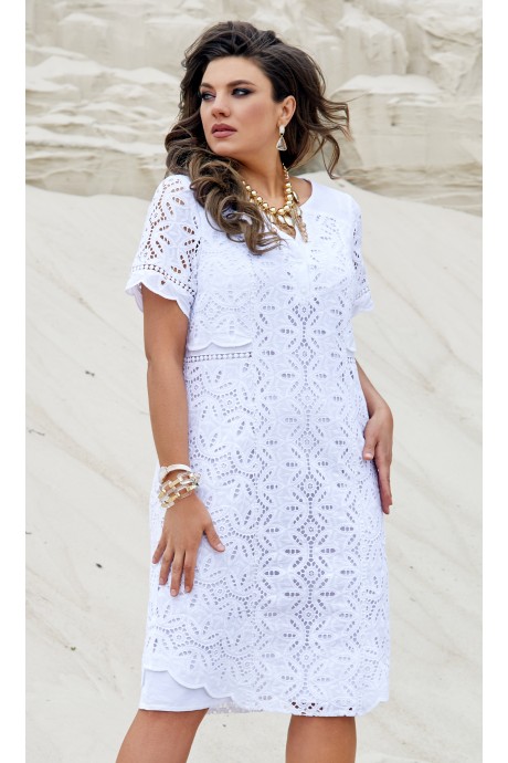 Платье Vittoria Queen 15133/1 белый размер 48-58 #1