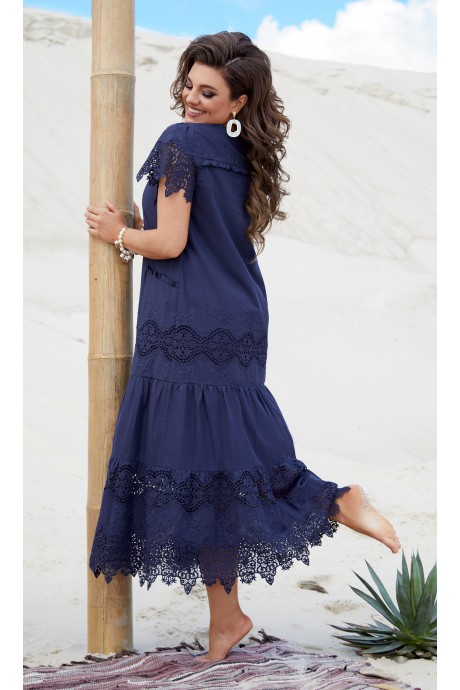 Платье Vittoria Queen 16483 темно-синий размер 48-62 #3