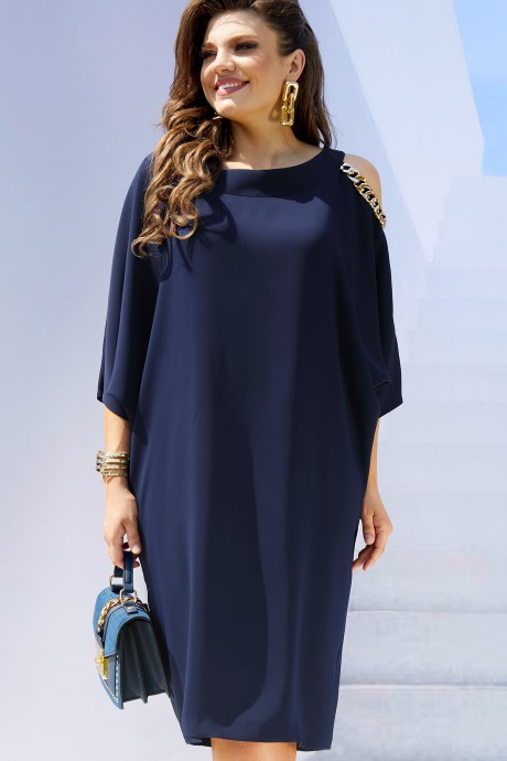 Вечернее платье Vittoria Queen 16963/3 темно-синий размер 52-62 #1
