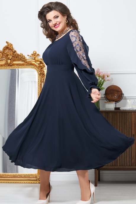 Вечернее платье Vittoria Queen 17563 темно-синий размер 50-60 #1