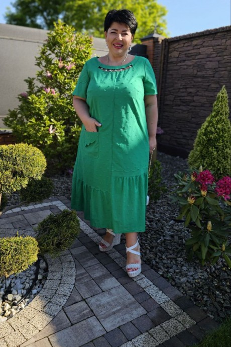 Платье Vittoria Queen 18393 зеленый размер 52-62 #4