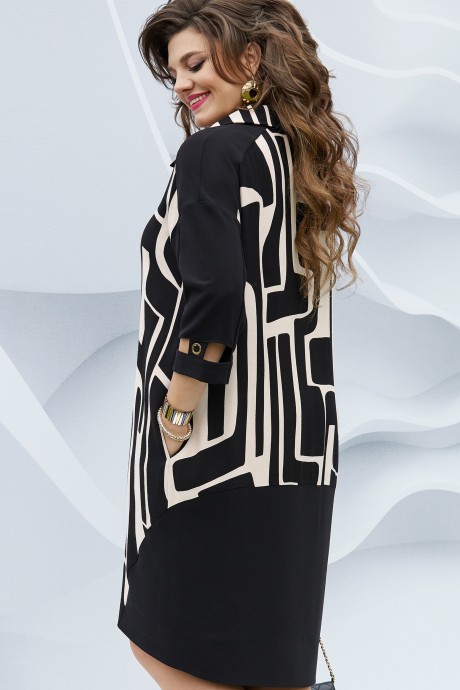 Платье Vittoria Queen 20143 черно-бежевый размер 50-60 #4