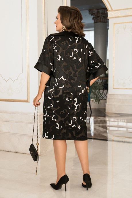 Вечернее платье Vittoria Queen 20233 черно-белый размер 50-60 #2
