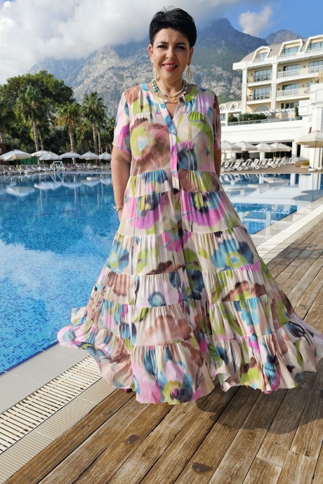 Платье Vittoria Queen 20433 мультиколор размер 52-62 #7