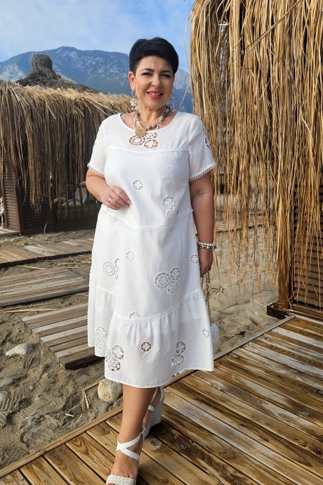 Платье Vittoria Queen 21023 белый размер 50-60 #4