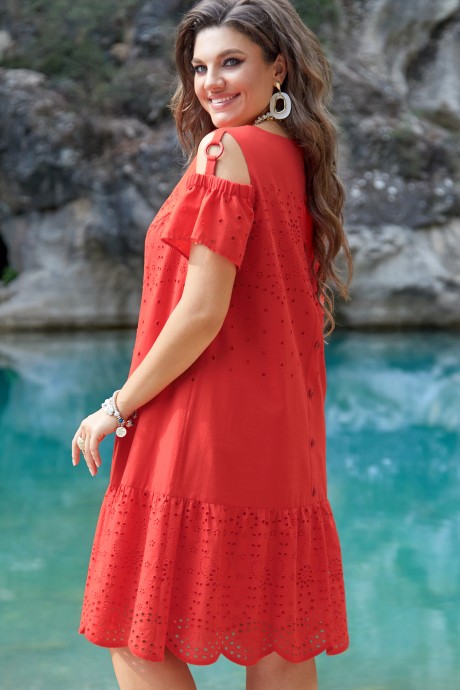 Платье Vittoria Queen 21103/1 красный размер 48-58 #2
