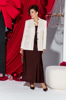 Костюм/комплект Vittoria Queen 27233 тройка молочный, шоколад #1