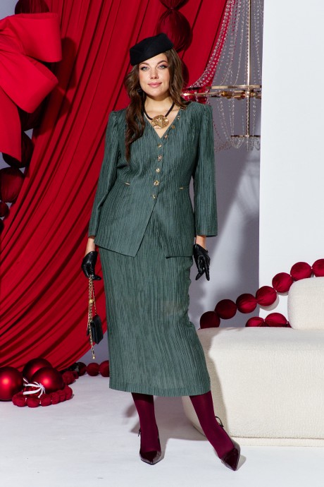 Костюм/комплект Vittoria Queen 27533 двойка темно-зеленый размер 50-60 #1