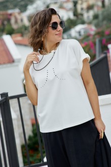 Брюки Vittoria Queen 28553бл молочный