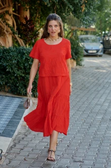 Платье Vittoria Queen 29043 алый