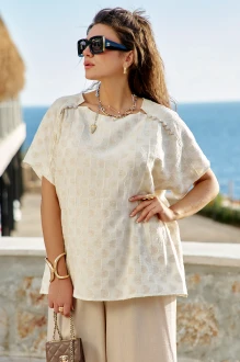 Блузка Vittoria Queen 28663 бл бежевая