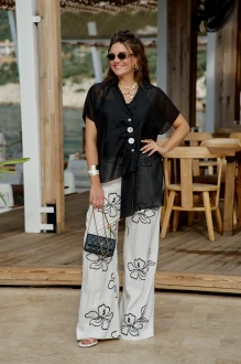 Брюки Vittoria Queen 29093 бр молочные, черные