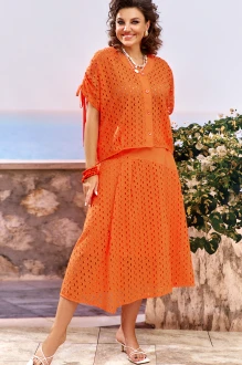 Юбочный костюм Vittoria Queen 29353 двойка оранжевый