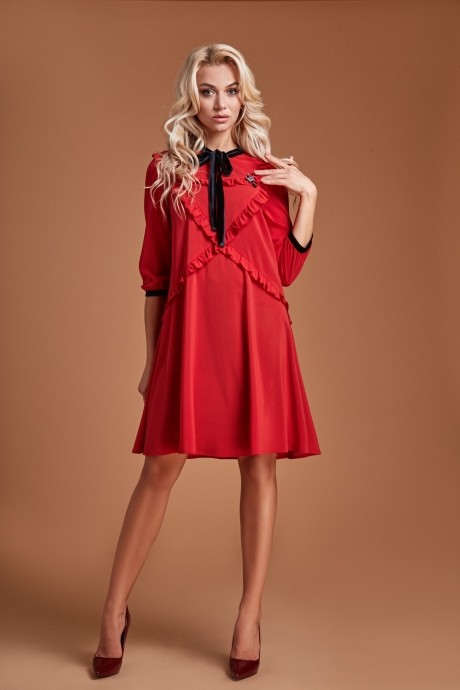 Вечернее платье MAX 587 красный размер 42-52 #1