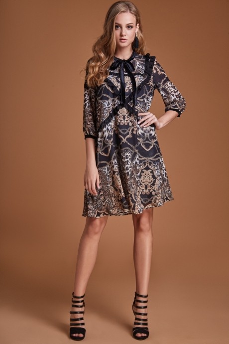 Вечернее платье MAX 587 леопард размер 42-52 #2