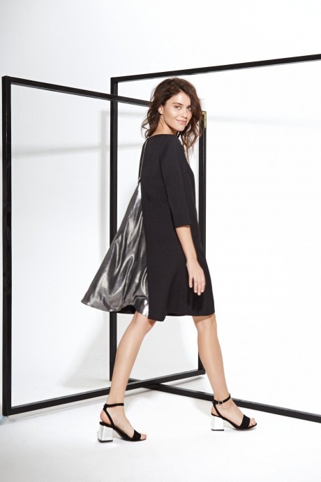 Вечернее платье MAX 108 черный+серебро размер 42-54 #2