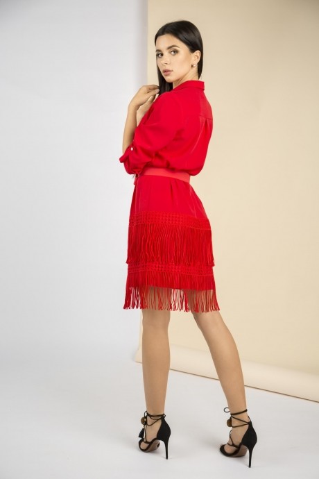Платье MAX 588 красный размер 42-48 #2