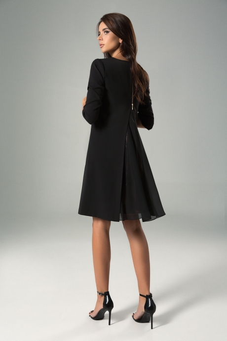 Вечернее платье MAX 753 черный с золотой перфорацией размер 42-54 #2