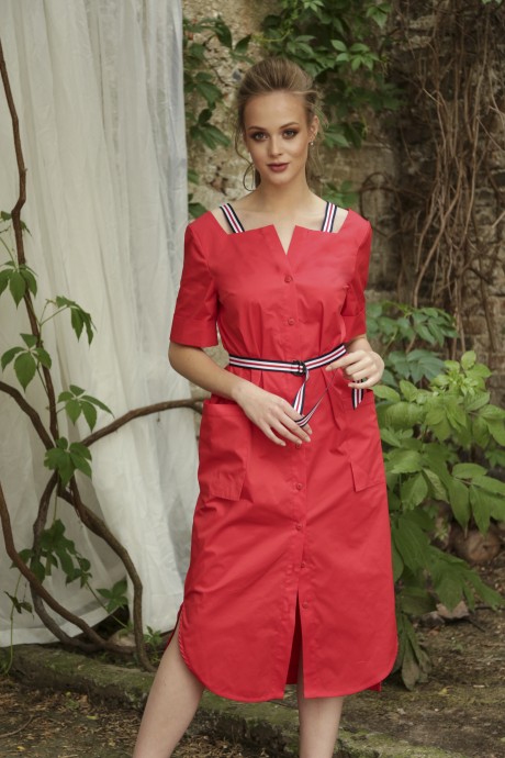Платье MAX 4-009 красный размер 42-58 #2