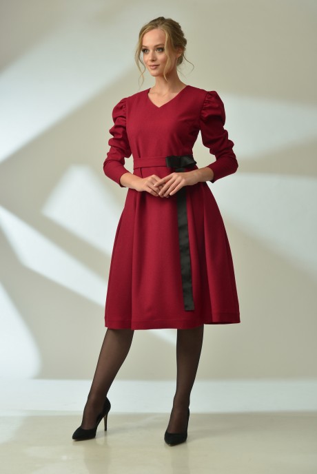 Платье MAX 4-017 красный размер 42-52 #1