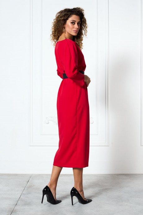 Платье MAX 4-037 А красный размер 42-58 #3