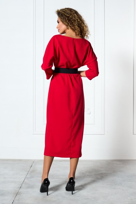 Платье MAX 4-037 А красный размер 42-58 #5