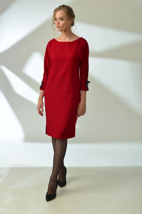 Платье MAX 4-061 А красный размер 42-58 #2