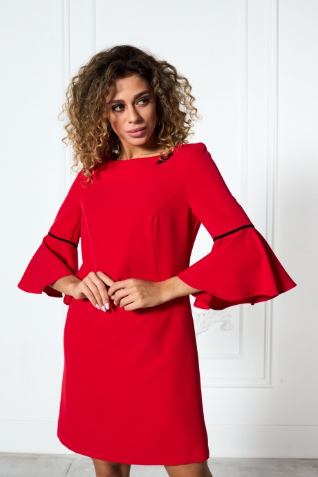 Платье MAX 4-047 красный размер 42-54 #2