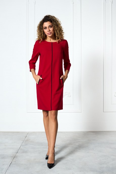 Платье MAX 4-052 Красный размер 42-52 #1