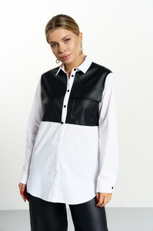Блузка MAX 1-056 черно-белый #1
