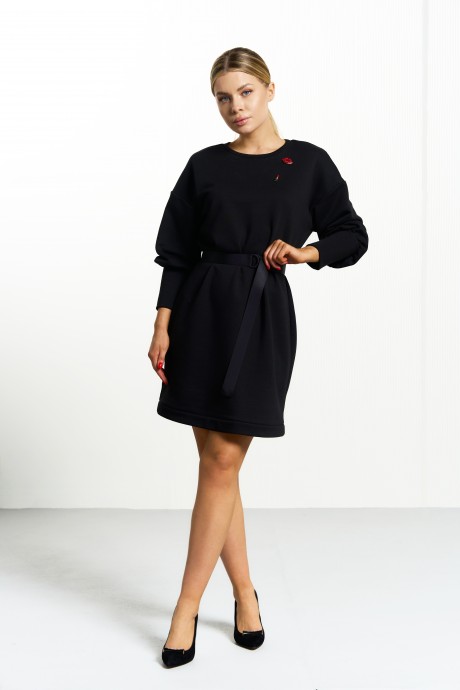 Платье MAX 4-074 черный размер 42-52 #1