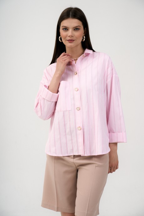 Рубашка MAX 1-069 розовый размер 42-52 #2