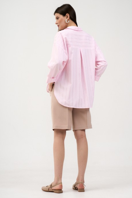 Рубашка MAX 1-069 розовый размер 42-52 #5