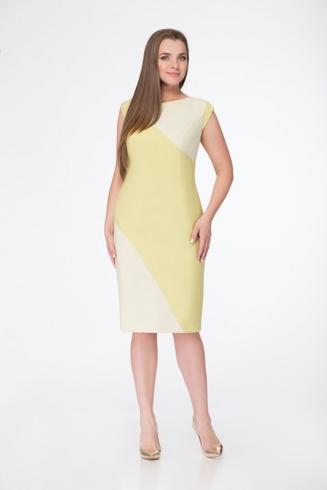 Платье Gold Style 2187 оливка (желто-зеленый) размер 52-58 #2