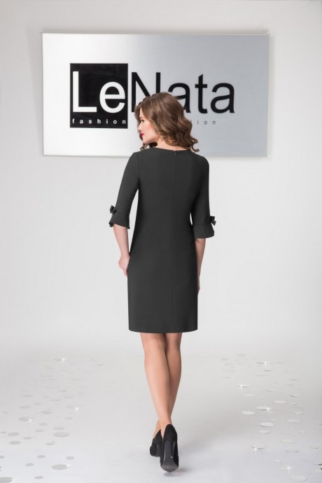 Платье LeNata 11797 чёрный размер 44-54 #2
