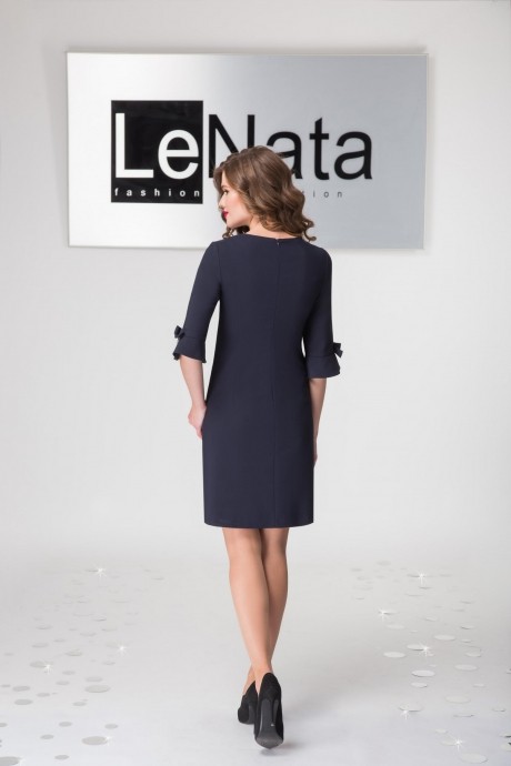 Платье LeNata 11797 т. синий размер 44-54 #2