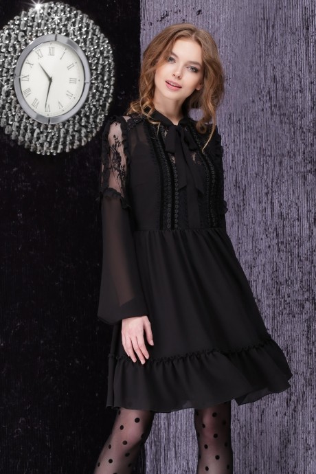 Вечернее платье LeNata 11842 чёрный размер 44-48 #1