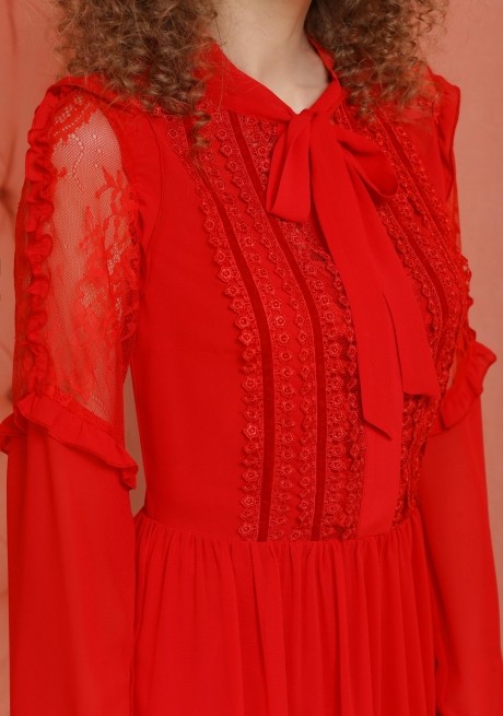 Вечернее платье LeNata 11842 красный размер 44-48 #2