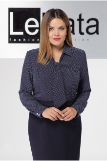 LeNata 11921 синяя в белые снежинки #1