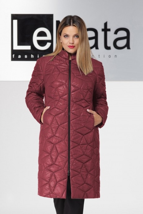 Пальто LeNata 11932 бордо размер 50-60 #2