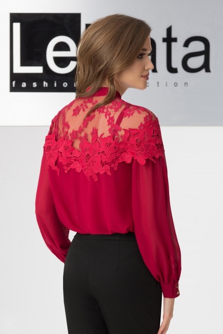 Блузка, туника, рубашка LeNata 11883 марсала размер 44-54 #2