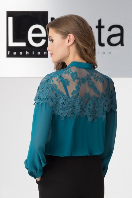 Блузка, туника, рубашка LeNata 11883 бирюза размер 44-54 #2